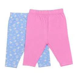 H by Hamleys Infants Unisex Pink & Blue Printed Leggings (Pack Of 2)-image-31