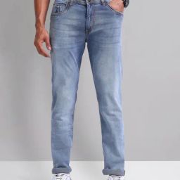 Ad By Arvind Light Blue Regular Fit Jeans-image-90