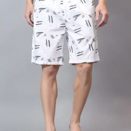 Cantabil White Cotton Regular Fit Printed Boxers-image-76