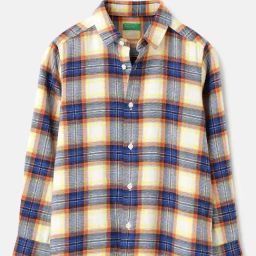 United Colors of Benetton Kids Red Cotton Checkered Shirts-picture-22