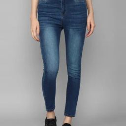 Allen Solly Blue Cotton Mid Rise Jeans-image-42