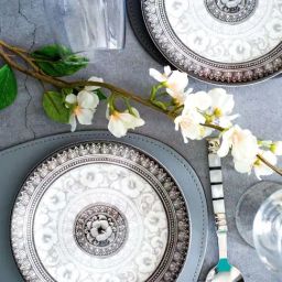 Servewell Antique Grey Melamine Side Plate  - Set of 6-22