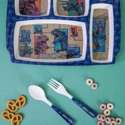 Servewell Multicolor Melamine Part Plate - Set of 3-4
