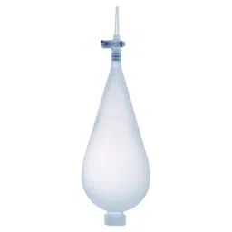 Abdos 500 ml Capacity Pear Shape White PP Separatory Funnel With PTFE Plug, P70323 (Pack of 2)-11