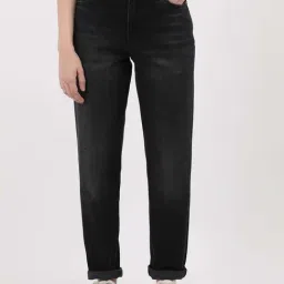 CALVIN KLEIN JEANS Black Cotton Mid Rise Jeans-image-38