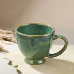 Fabindia Aavegh Green Ceramic Cup-image-39