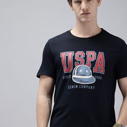 U.S. Polo Assn. Denim Co. Brand Logo Printed Pure Cotton Slim Fit T-shirt-image-84