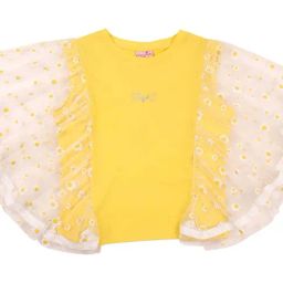 Cutecumber Kids Yellow Floral Print Top-image-43