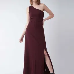 Miss Chase Maroon Maxi Dress-image-32