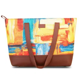 ZOUK Multicolor Printed Large Tote Bag image 1