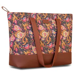 ZOUK Multicolor Printed Large Tote Bag image 3
