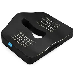 HOSPIKART Black Memory Foam Seat TailboneCushion-32