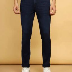 Wrangler Skanders Dark Blue Slim Fit Low Rise Jeans-picture-16