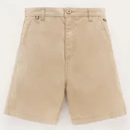 Edheads Kids Beige Cotton Regular Fit Shorts-picture-7