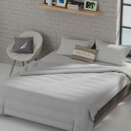 Nautica Signature Silver Microfibre Double Comforter-17