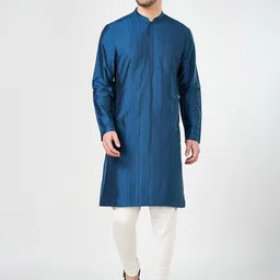 indus route by Pantaloons Mandarin Collar Straight Kurta-image-93