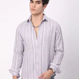 VASTRADO Core Fashion White Stripes Shirt-image-88