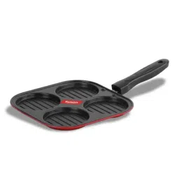 Sumeet Granite Finish NonStick Red Aluminium Round Shape Grill Pan 1.9L-image-4