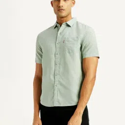 Levi's Mint Green Slim Fit Shirt-picture-5