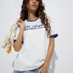 Nuon by Westside White Text Patterned Cotton T-Shirt-picture-32