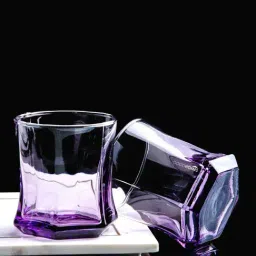 Goodhomes Purple Glass Tumbler (0.23 L) - Set of 6-image-31