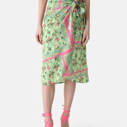Kazo Green Printed Midi Skirt-picture-23