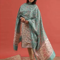 Folksong by W Green Cotton Printed Dupatta-picture-16