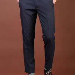 J White by Vmart Men Slim Fit Pleated Formal Trousers-image-73