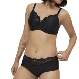 Triumph Black Lace Pattern Bra-34