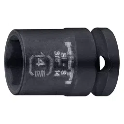 Hilti Short Impact Socket Black Finish 14 mm Size 30 mm Length, 2070363-35