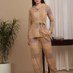 Sweet Dreams Brown Regular Fit Printed Nightsuit-picture-44