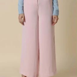 Allen Solly Pink Mid Rise Trousers-image-67