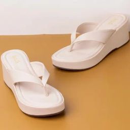 Inc.5 Women's Cream Thong Wedges-image-7