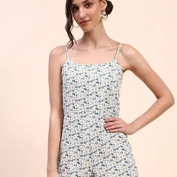 CAMLA Women's Shoulder Straps Printed Jumpsuit-28