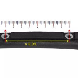RW REST WELL Polypropylene Size  Medium Black Rectangular Soft Chair Handle 1 Piece Each image 2