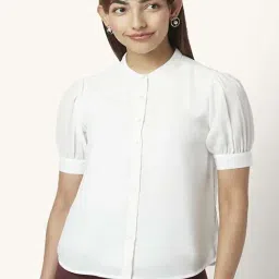 Annabelle by Pantaloons White Regular Fit Shirt-image-52