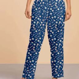 Lyra Cobalt Blue Printed Pyjamas-picture-31