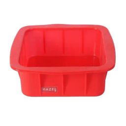 HAZEL Red Silicone Square And Heart Shape Cake Mould (1.3 L) - Set of 2 image 4