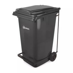 MOFNA 120 L Black HDPE Pedal Dustbin-36