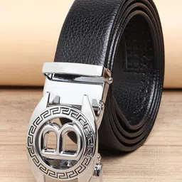 ZORO Men Black Textured PU Belt-image-72