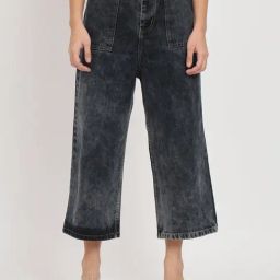 Angelfab Charcoal Flared Fit High Rise Jeans-image-34