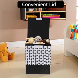 Kuber Industries Black & White 5 Pieces Printed Reusable Multi-Utility Organisers image 3