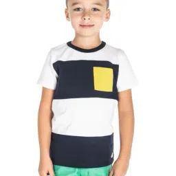 Cherry Crumble By Nitt Hyman Kids Navy Color Block T-Shirt-image-74