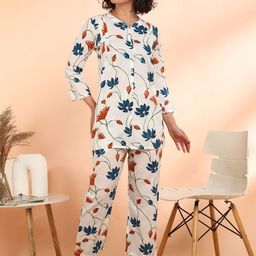 Maaesa Women Cotton Straight Multicolor Co-ord Set-image-18