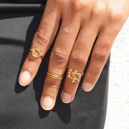 Joker & Witch Heart Golden Ring - Set of 4-31