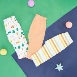Pantaloons Baby Multicolor Cotton Printed Pants (Pack of 3)-picture-11