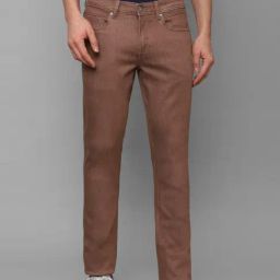 Louis Philippe Jeans Brown Slim Fit Jeans-image-61