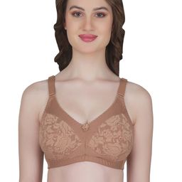 Eve's Beauty Floral Full Coverage Non Padded Lace Minimizer Bra With All Day Comfort-40