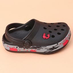 Neoz Casual Clogs Logo Desgin - Black (Button Color May Vary)-image-2