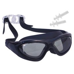 Spanker Swim Goggles with Ear Plugs - Black-2
